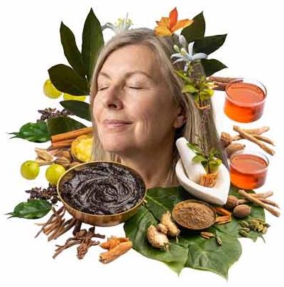 Abstract women in ayurveda Mobile