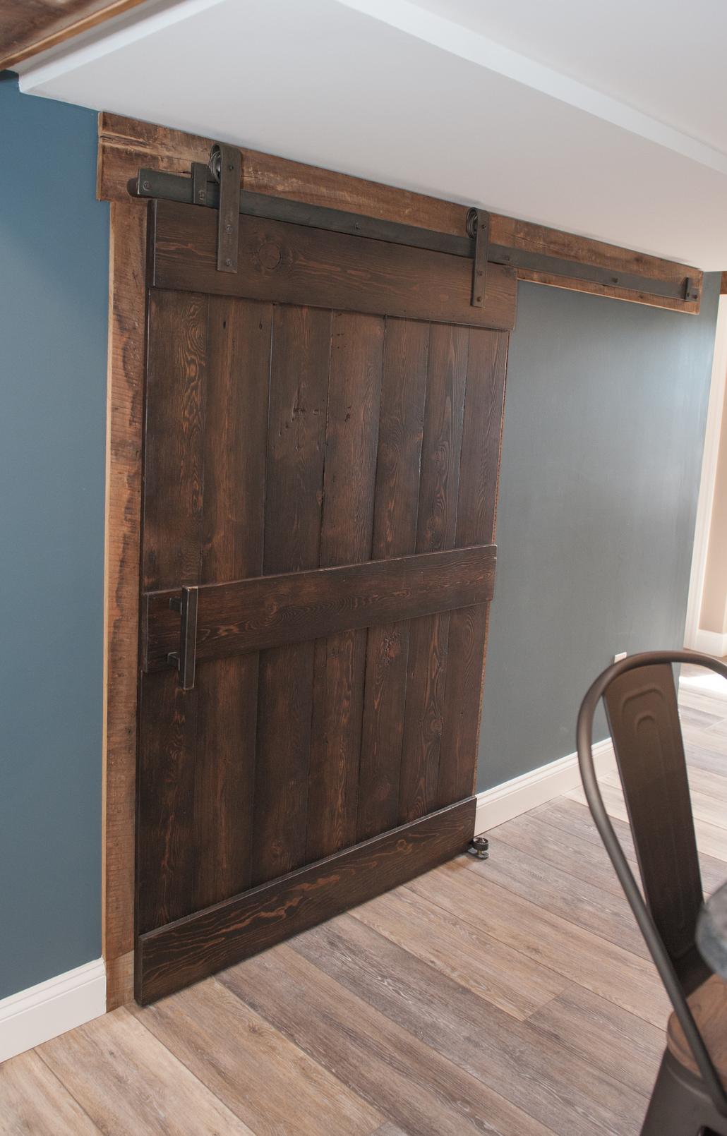 Rustic Barn Door for Laundry Room