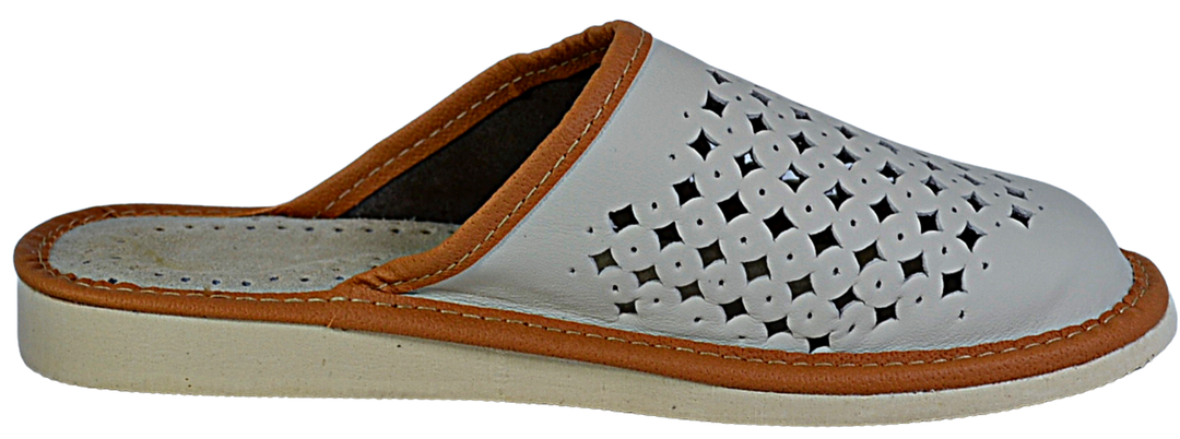 Allegra - Women handmade leather mules - Reindeer Leather