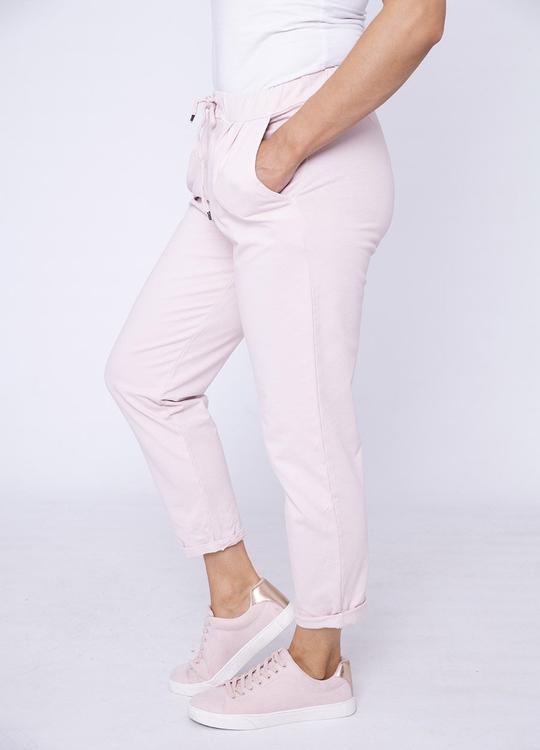 Drawstring Jersey Trouser in Pink