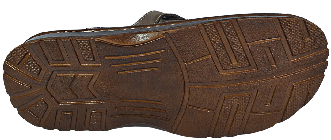 Oliver - Mens outdoor summer slippers - Reindeer Leather