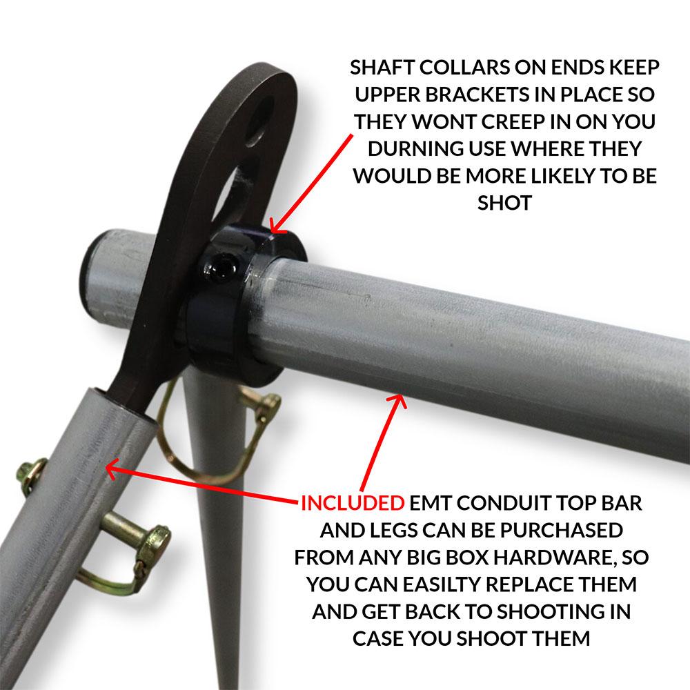 EMT Target stand closeup target system