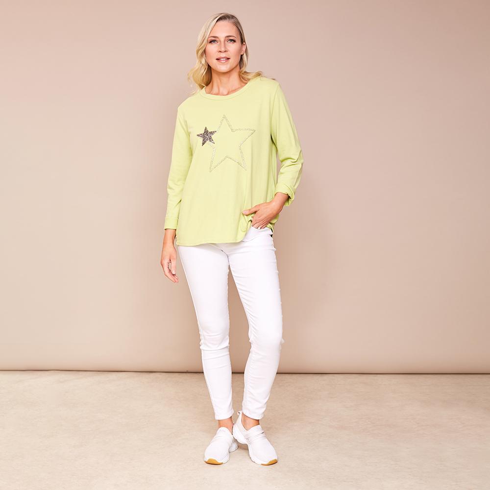 Sophia Star Top (Apple green)