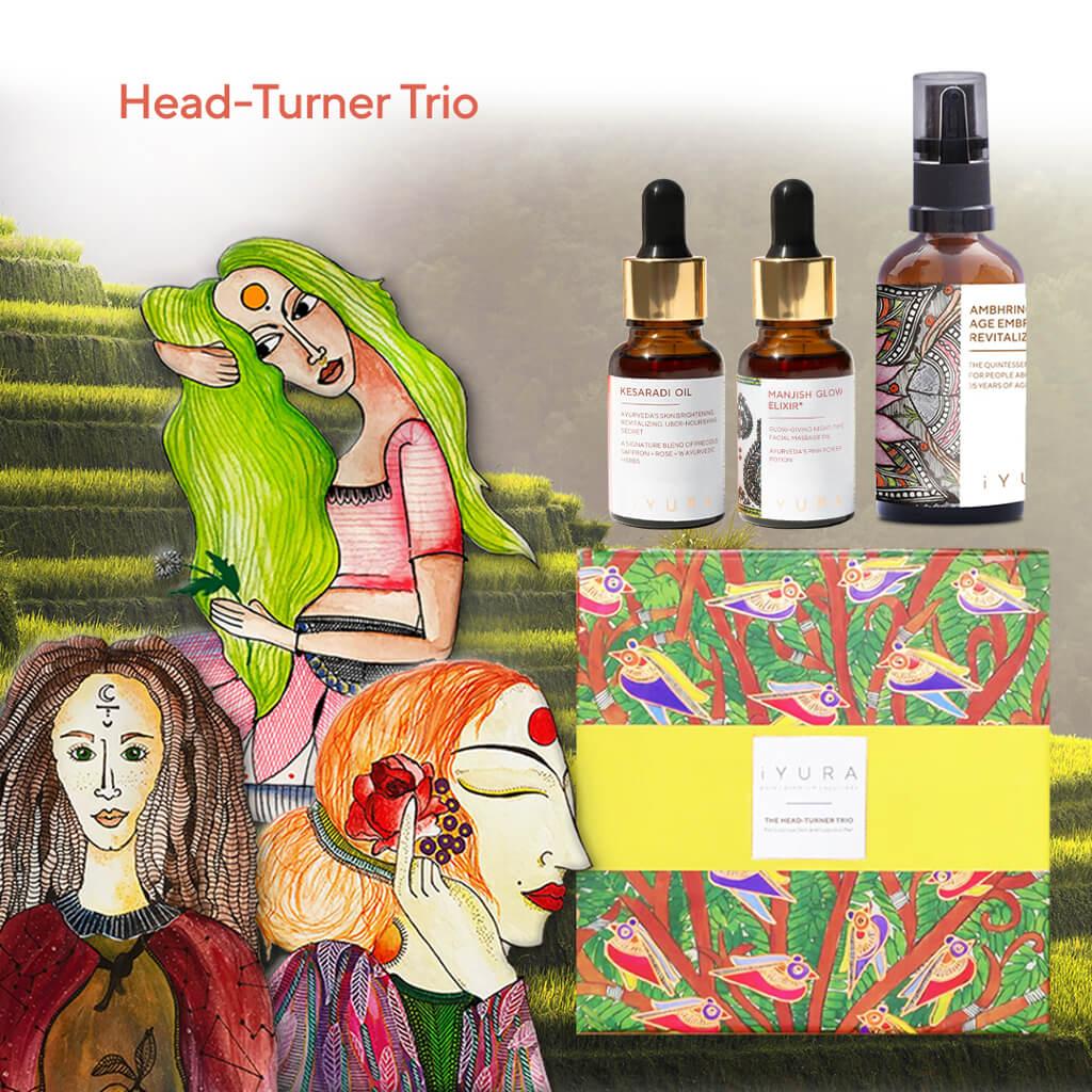 iYURA Head-Turner Trio for Lustrous Skin and Luscious Hair