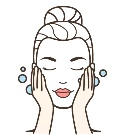 Cleanse your face with your favorite natural/Ayurvedic face cleanser. - Mobile