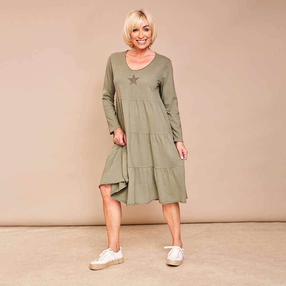Selina Star Dress(Khaki)