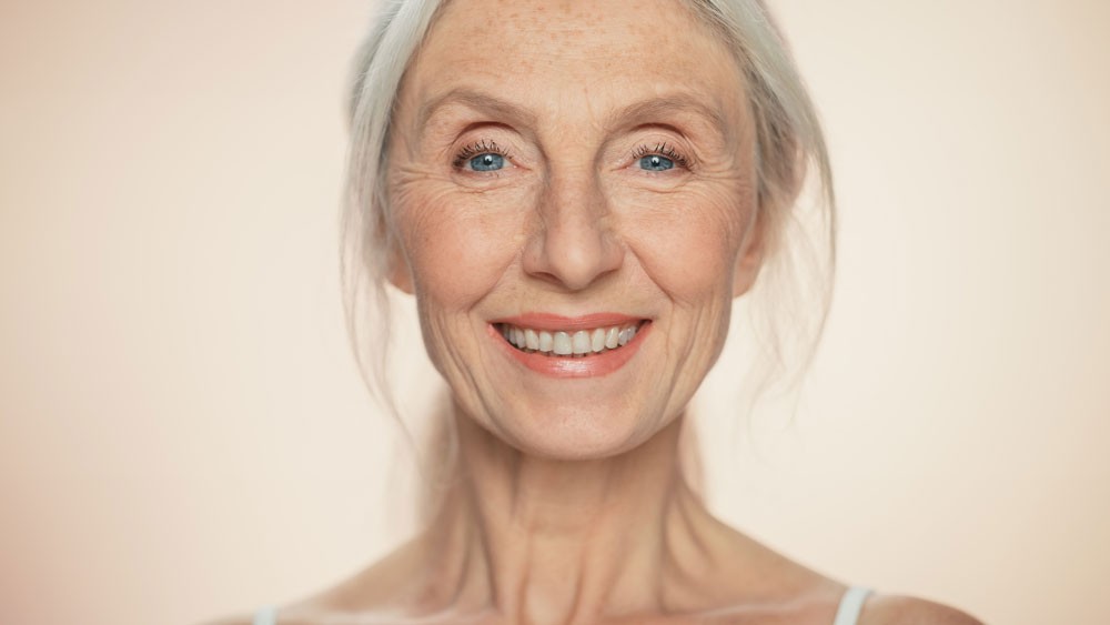Stunning woman aged over 70