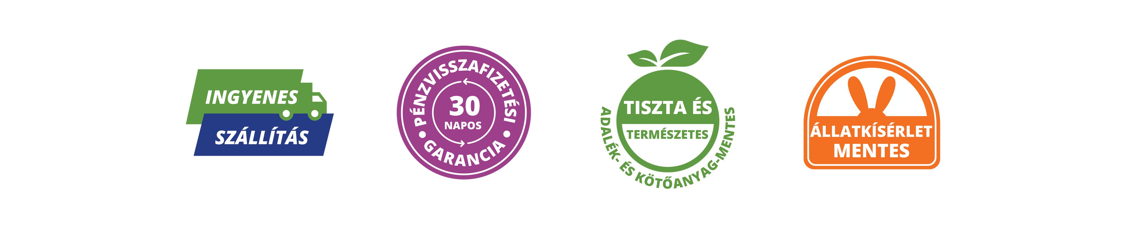 Not Tested on Animals, Vegan, 30-Day Money Back Guarantee badges 2