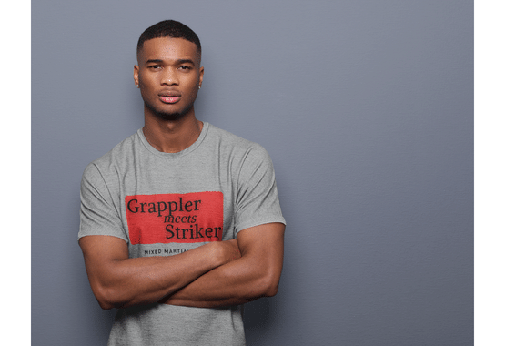 martial arts t shirt, striker t shirt, grappler t shirt, athletic heather color t shirt, mma shirts, bjj shirt, boxing t shirts, fight t shirt, muay thai t shirt