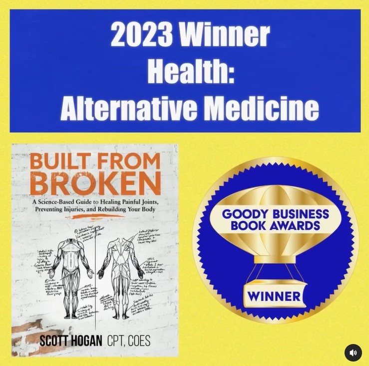 Built From Broken wins the 2023 GoodyBusiness Book Award for Health - Alternative Medicine.