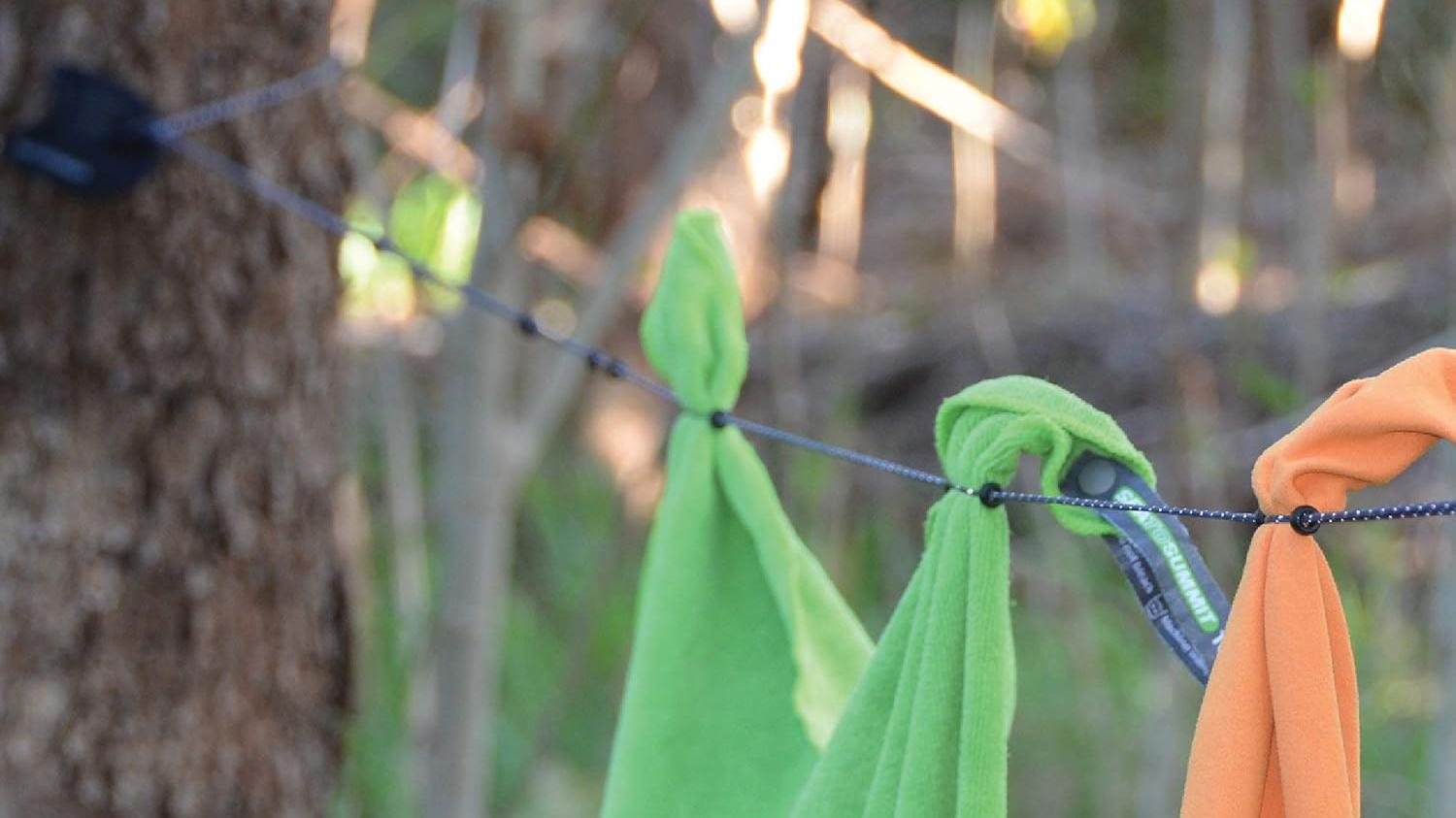 Portable Clothes Line for Travel Secure Attachment Mechanisms