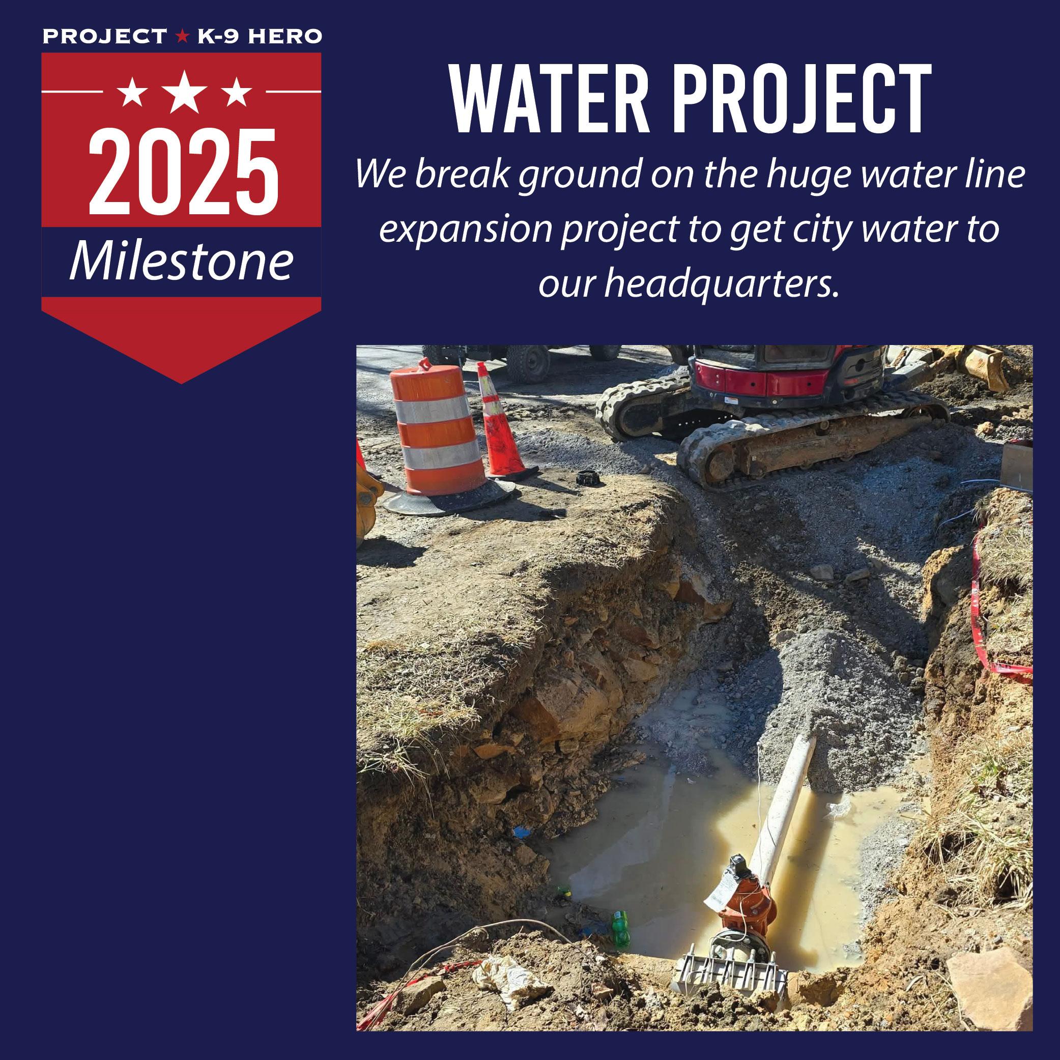 rosso poses with his new kennel.