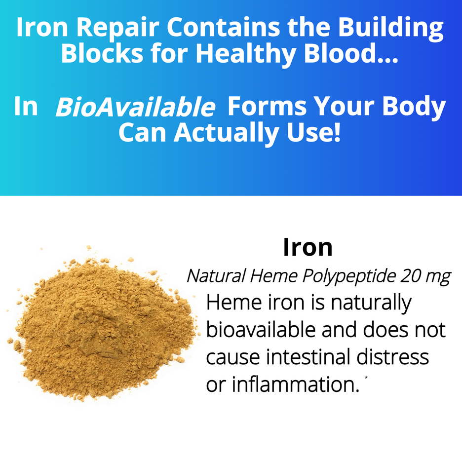 Three Arrows Iron Repair Simply Heme Iron Supplement