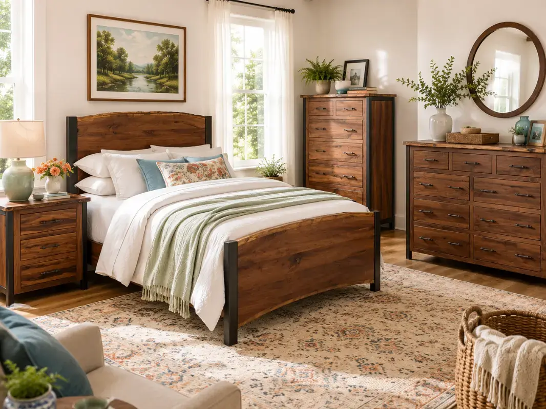 Silverton Live Edge Walnut Bedroom