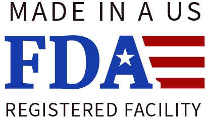 Made in an US FDA registered facility.