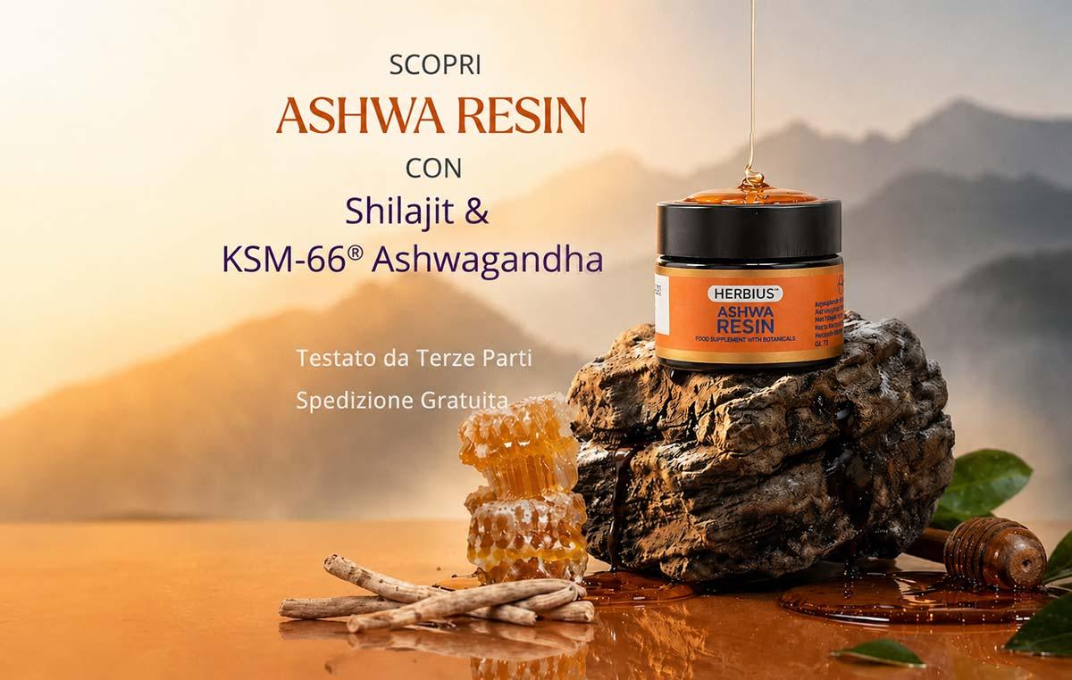 Ti presentiamo Ashwa Resin – con Shilajit e KSM-66 Ashwagandha