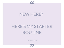Starter Skin Care Routine - The Rose Tree