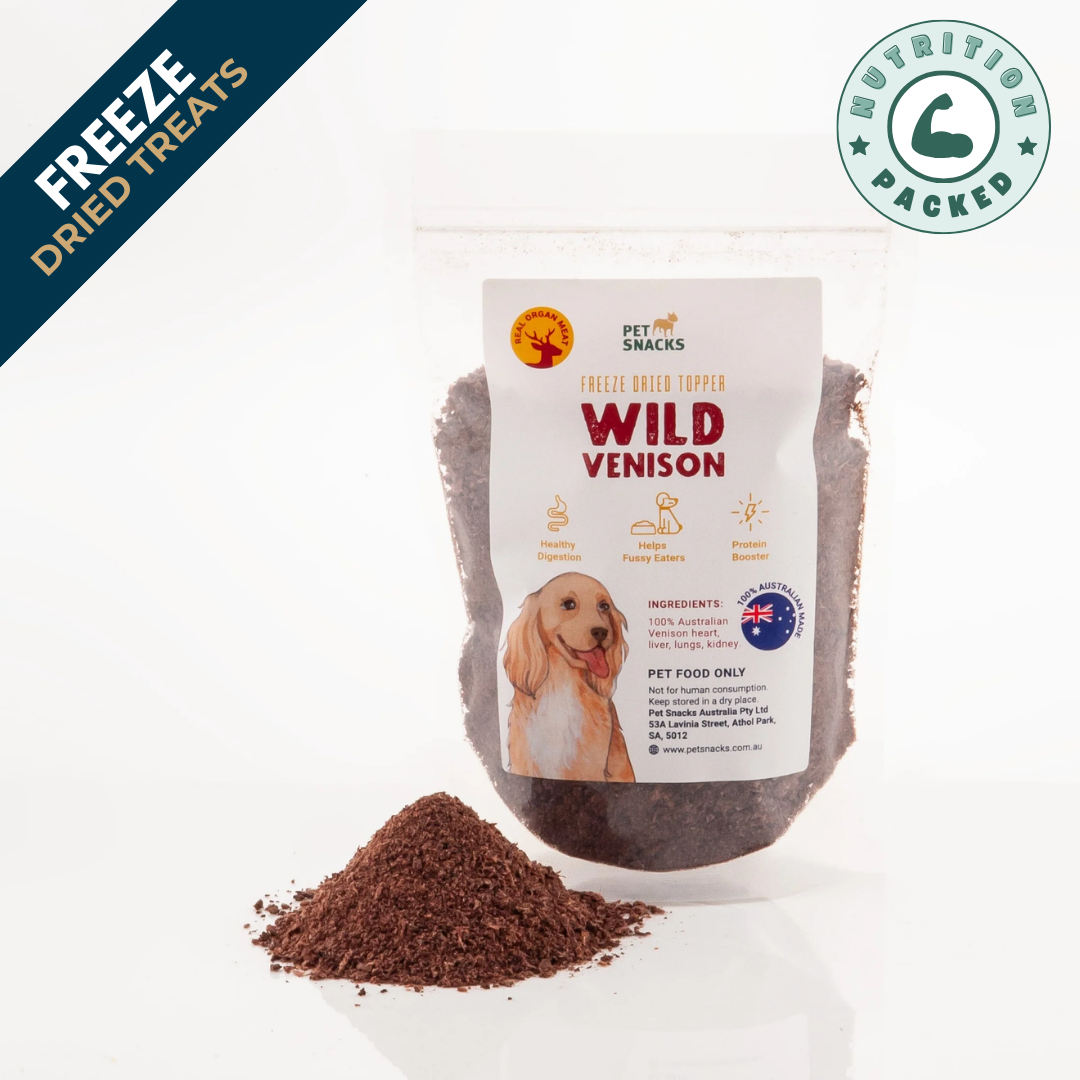 Raw Food Topper - Wild Venison Dog Food Pet Snacks 