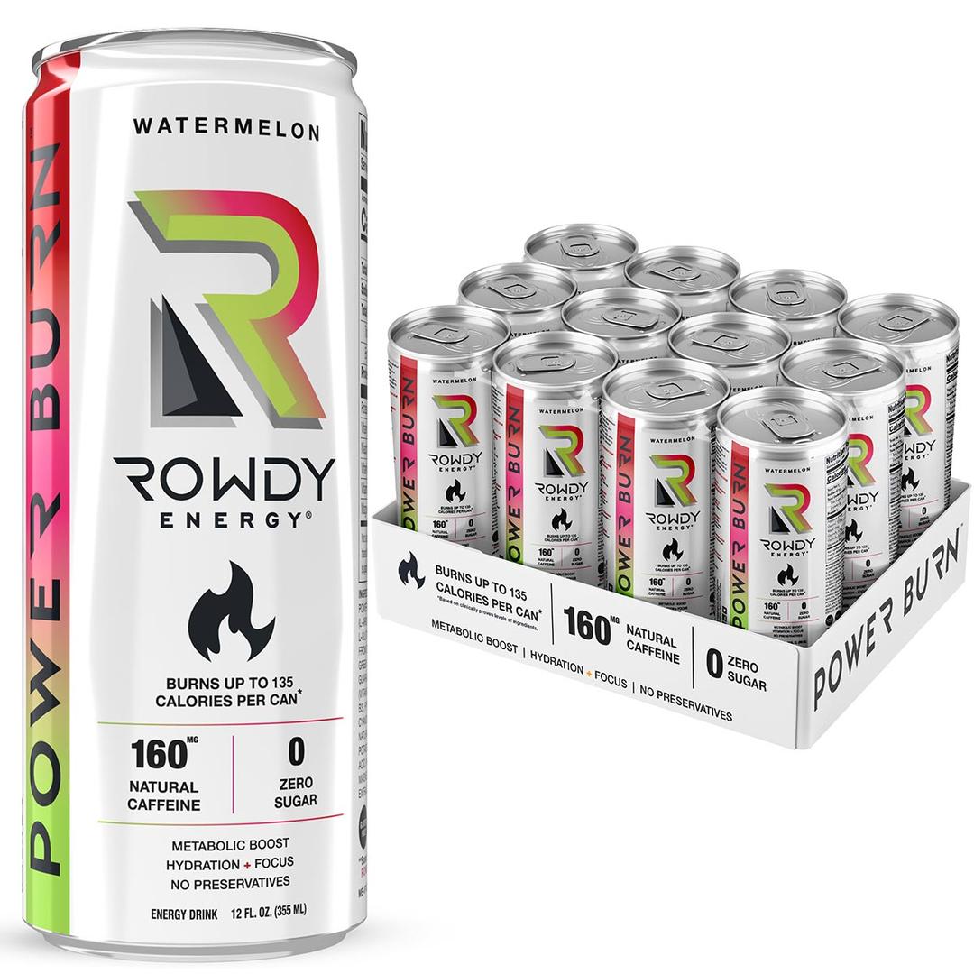 Rowdy Energy Power Burn Fitness Drink