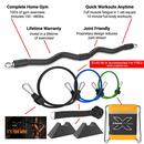 XBAR Fitness resistance bar set with bands, anchors, and bag; complete home gym offering 150–480lb resistance training