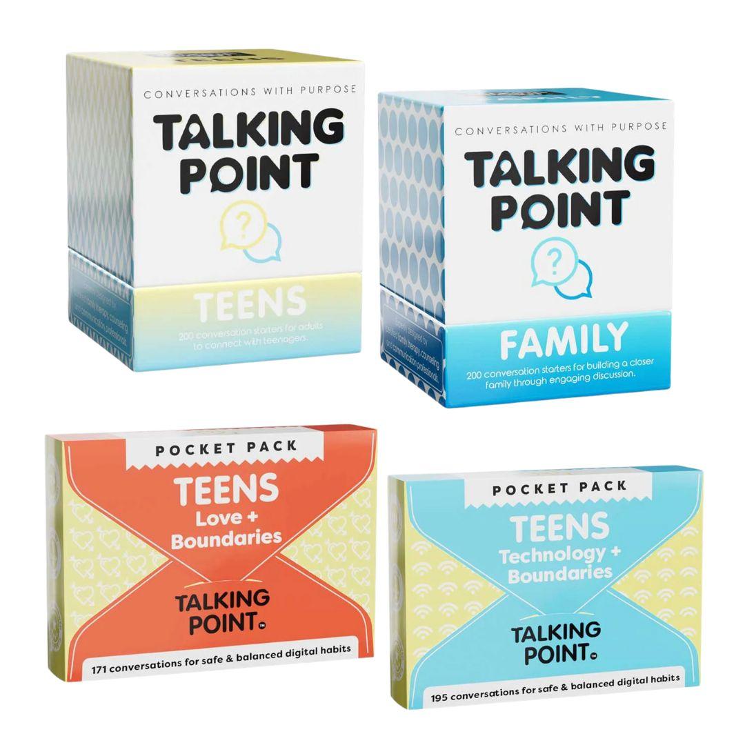 the one for teens conversation cards bundle, talking point cards