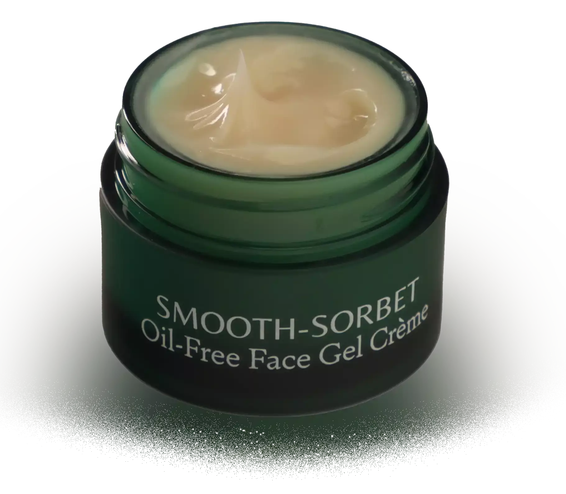 Mature woman holding a jar of Smooth Sorbet creme