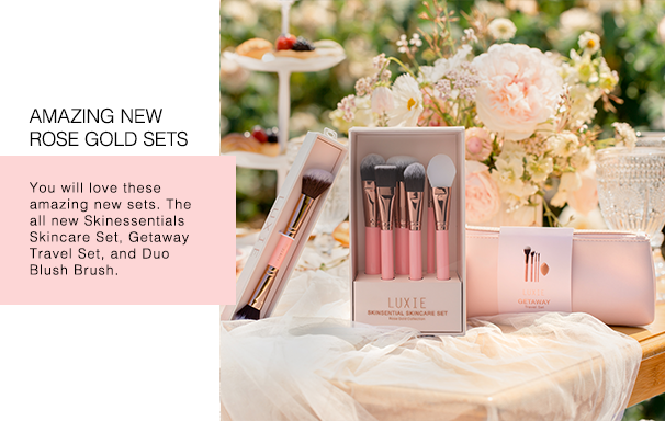 Luxie Signature Rose Gold Brush Set