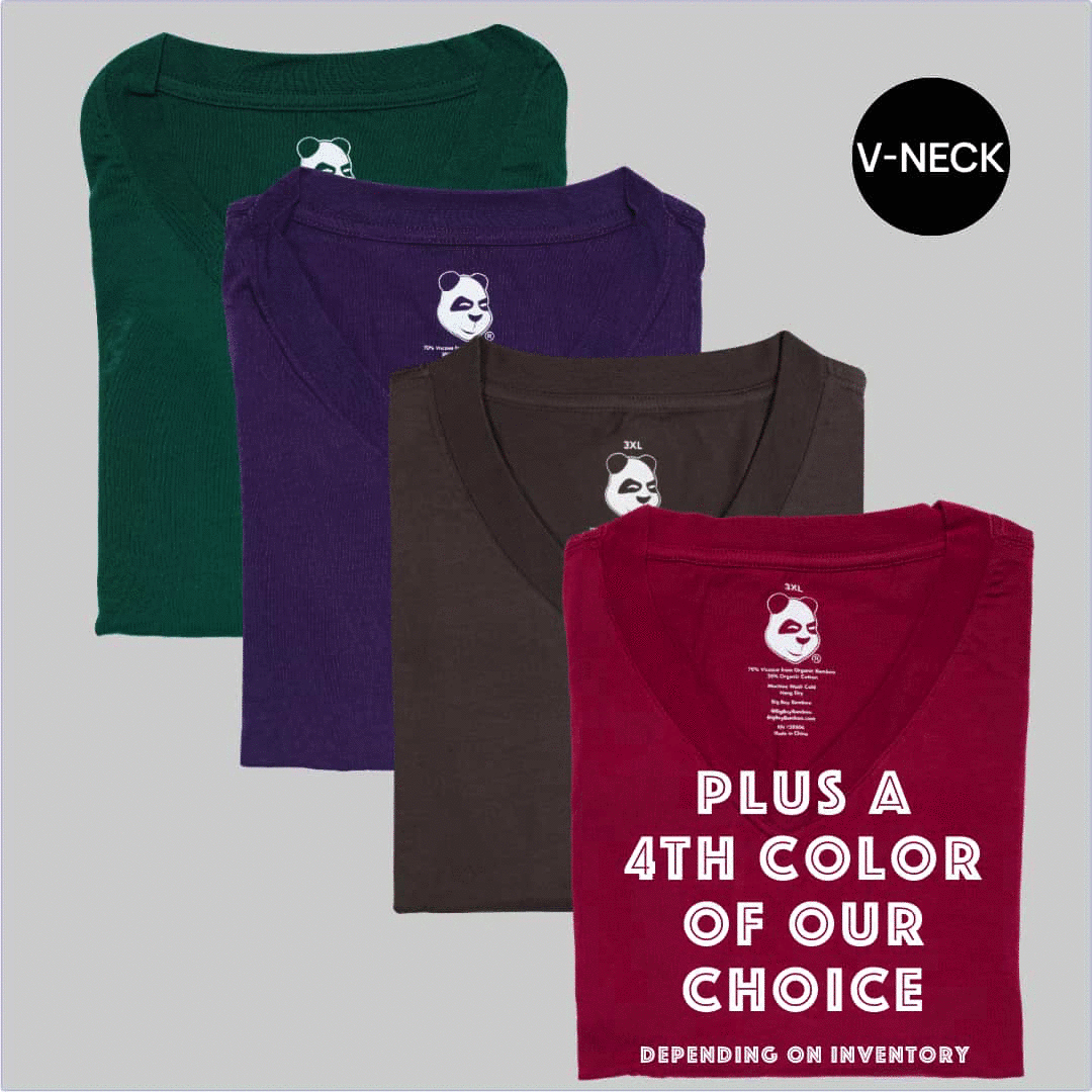 Big Men's New Classics Crew Neck T-Shirt 4-Pack Bundle