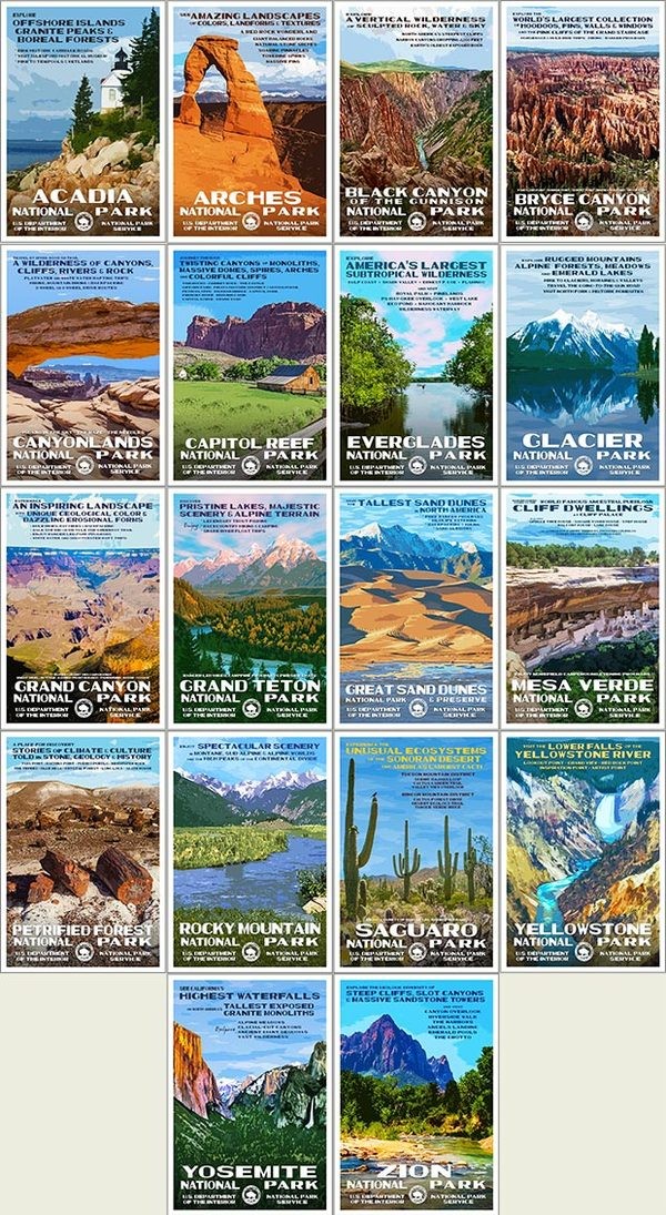 Series A | National Park Postcards