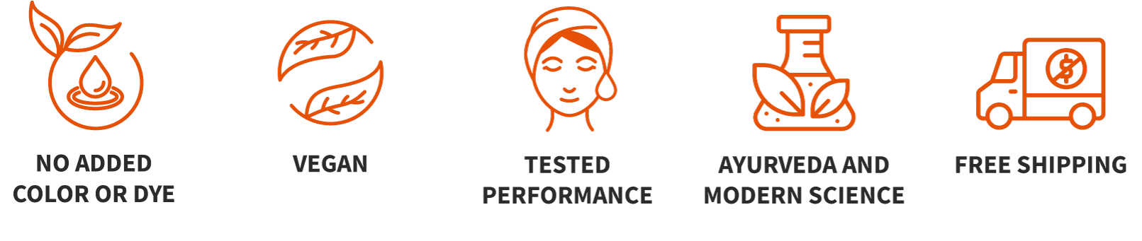 Not Tested on Animals, Vegan, 30-Day Money Back Guarantee badges