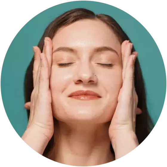 Cleanse and pat skin dry.