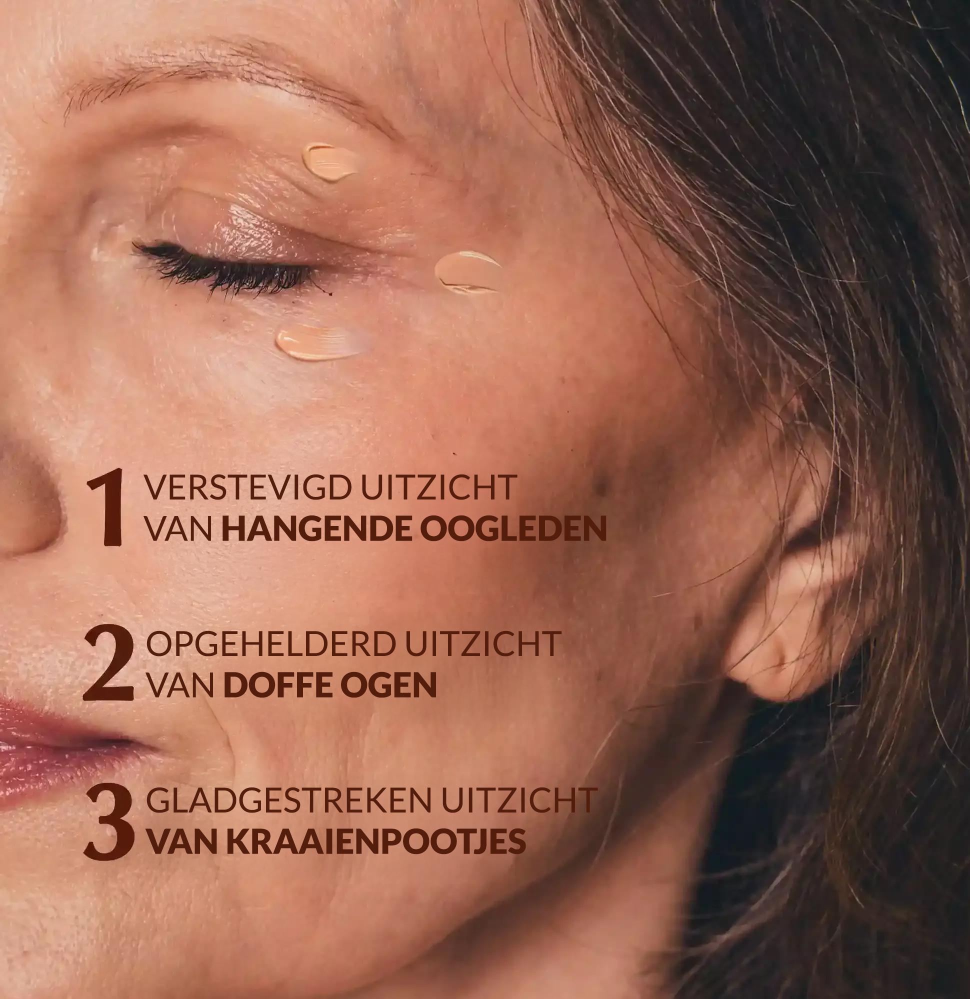 firmed look of the droopy eyelids