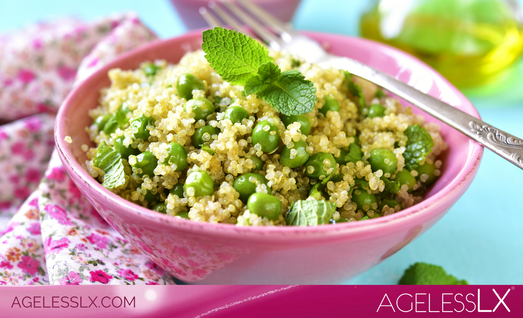 Quinoa with Peas and Onion