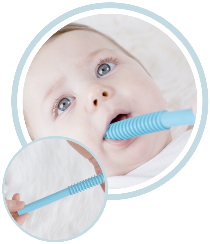 Hollow Teething Tubes Flexible Baby Teething Tubes with Cleaning Brush for Baby Girls and Boys ADPPY 5PCS Babies Teether Tubes Toys Set 3-12 Months BPA Free//Dishwasher and Refrigerator Safe