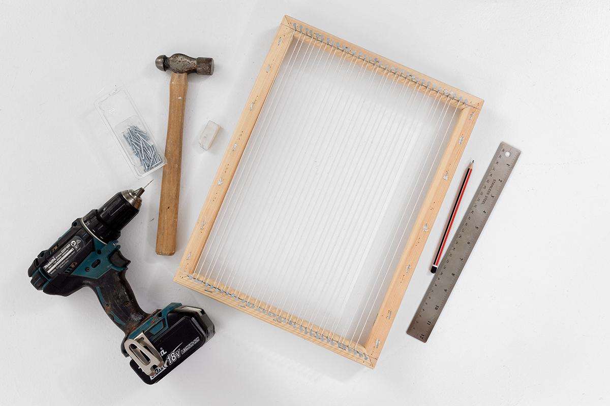 DIY Beginner Frame Loom for Weaving - an Easy Way to Make Your Own ...