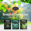 Broccoli Collection - 3 heirloom seed packets