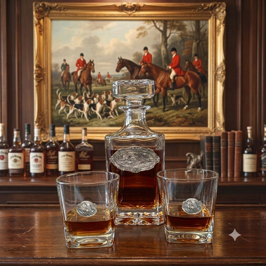 Studio of Classic Legacy with Scottish Thistle Decanter Set