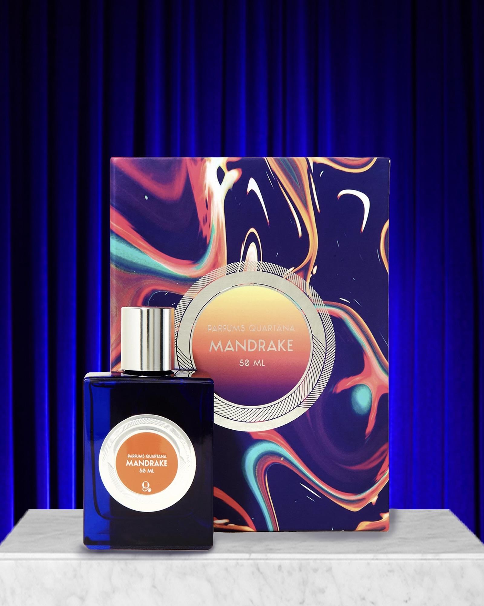 Mandrake eau de parfum 50mL bottle and box