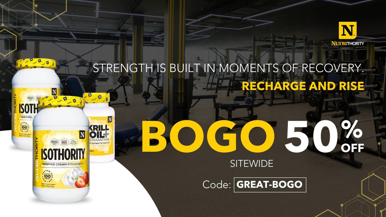 Strength is Build in Moments of Recovery - BOGO 50% Off Sitewide - Code: GREAT-BOGO