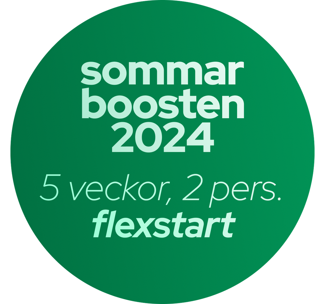 Sommarboosten 2024 - Årets roligaste träningsprogram? 5 veckors träning online med flexstart 2 personer