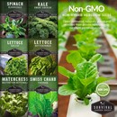 Non-GMO non-hybrid heirloom vegetable seeds for hydroponic systems