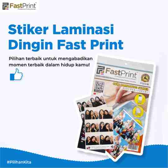 stiker laminasi dingin fast print