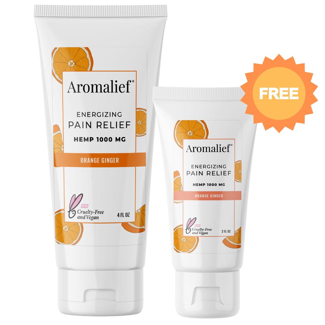 Aromalief Lavender Pain Relief Cream and Free Travel Cream Special Offer