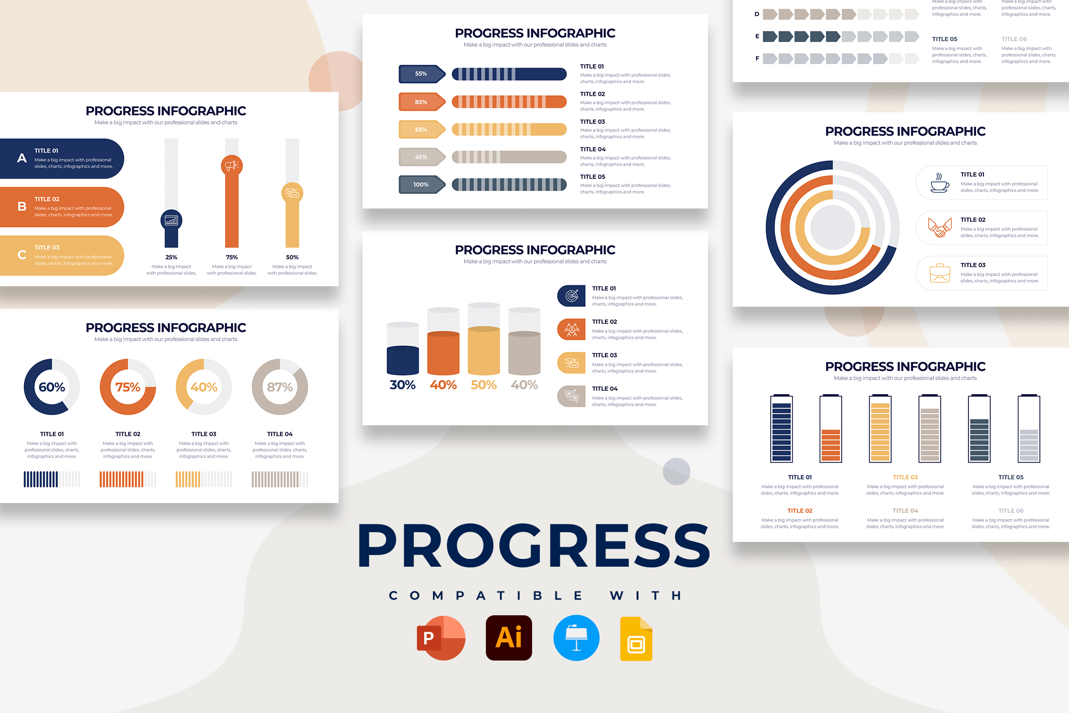 Summary PowerPoint Infographic Templates