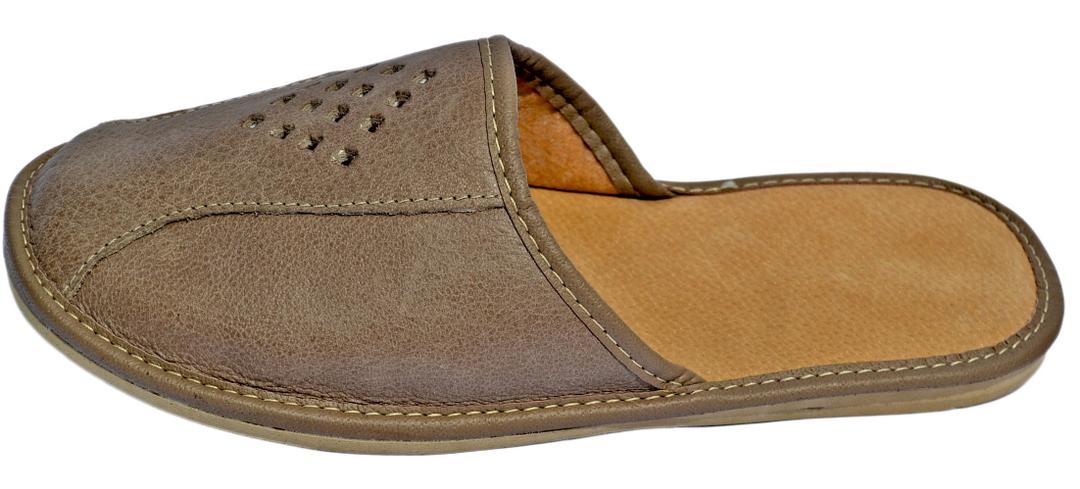 Adonis - house leather slippers for men - Reindeer Leather