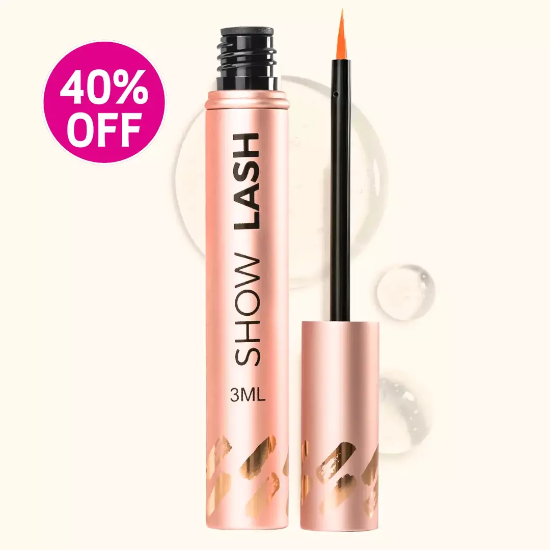 show lash eyelash serum, LeVaye' Cosmetics, eyelash growth serum