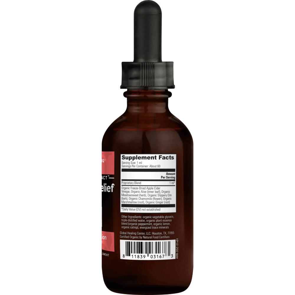 Global Healing Acid Reflux Relief Supplement Facts