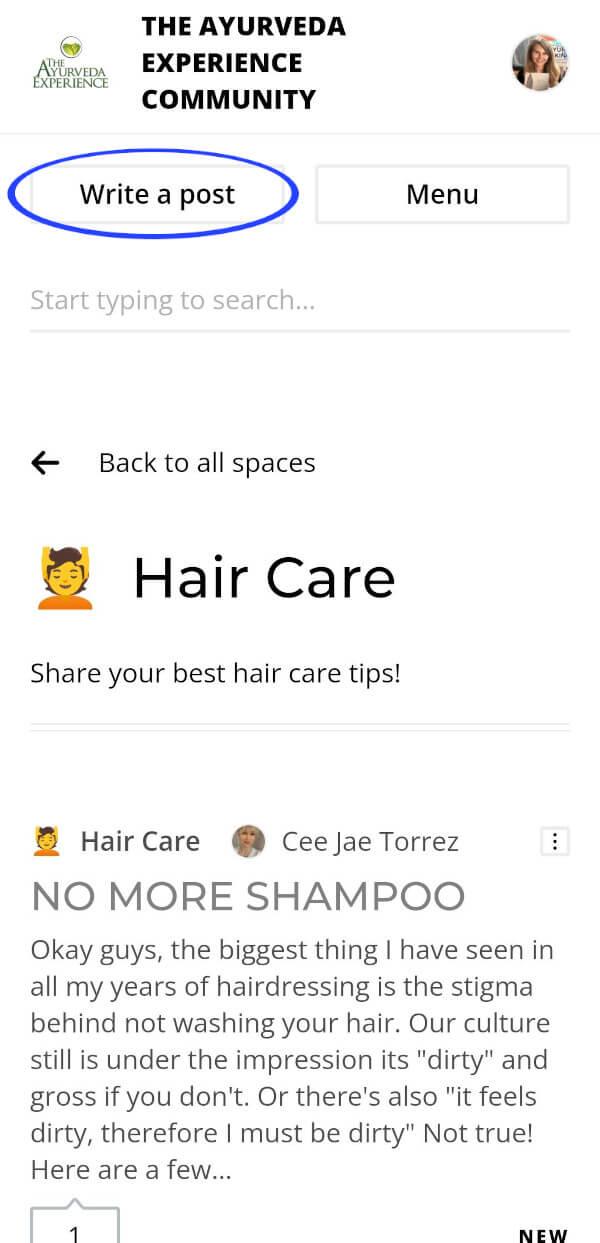 Escribe tu propia publicación dentro de un tema.