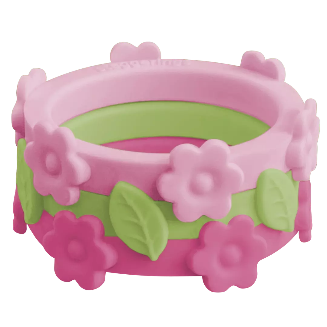 Bundle Bubblegum Flower Flowers Hibiscus Leaf Limon Nestable Primrose Ring Silicone Ring