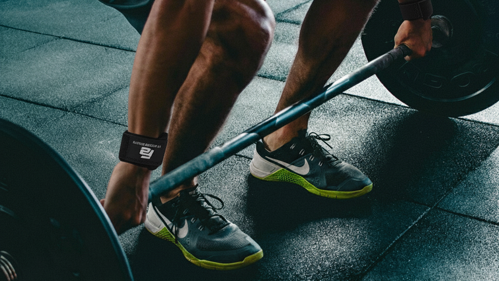 Man wearing black lever belt preparing to squat with barbell